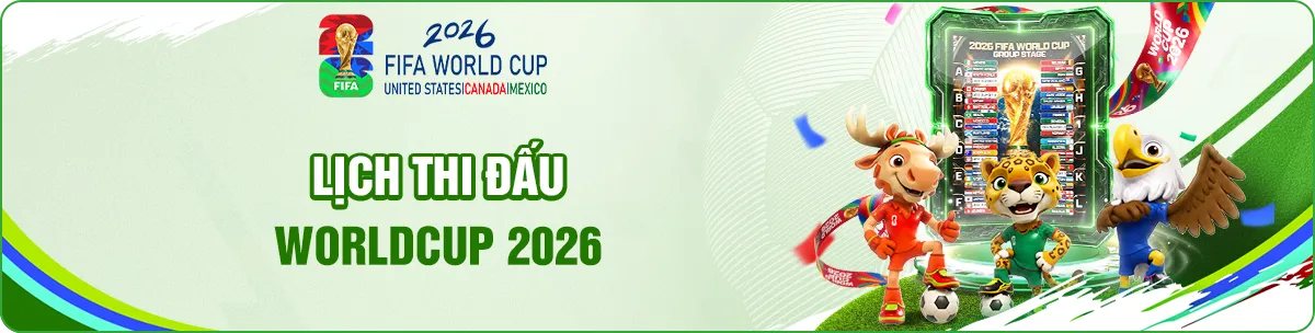 Lịch thi đấu World Cup 2026 tại OK9